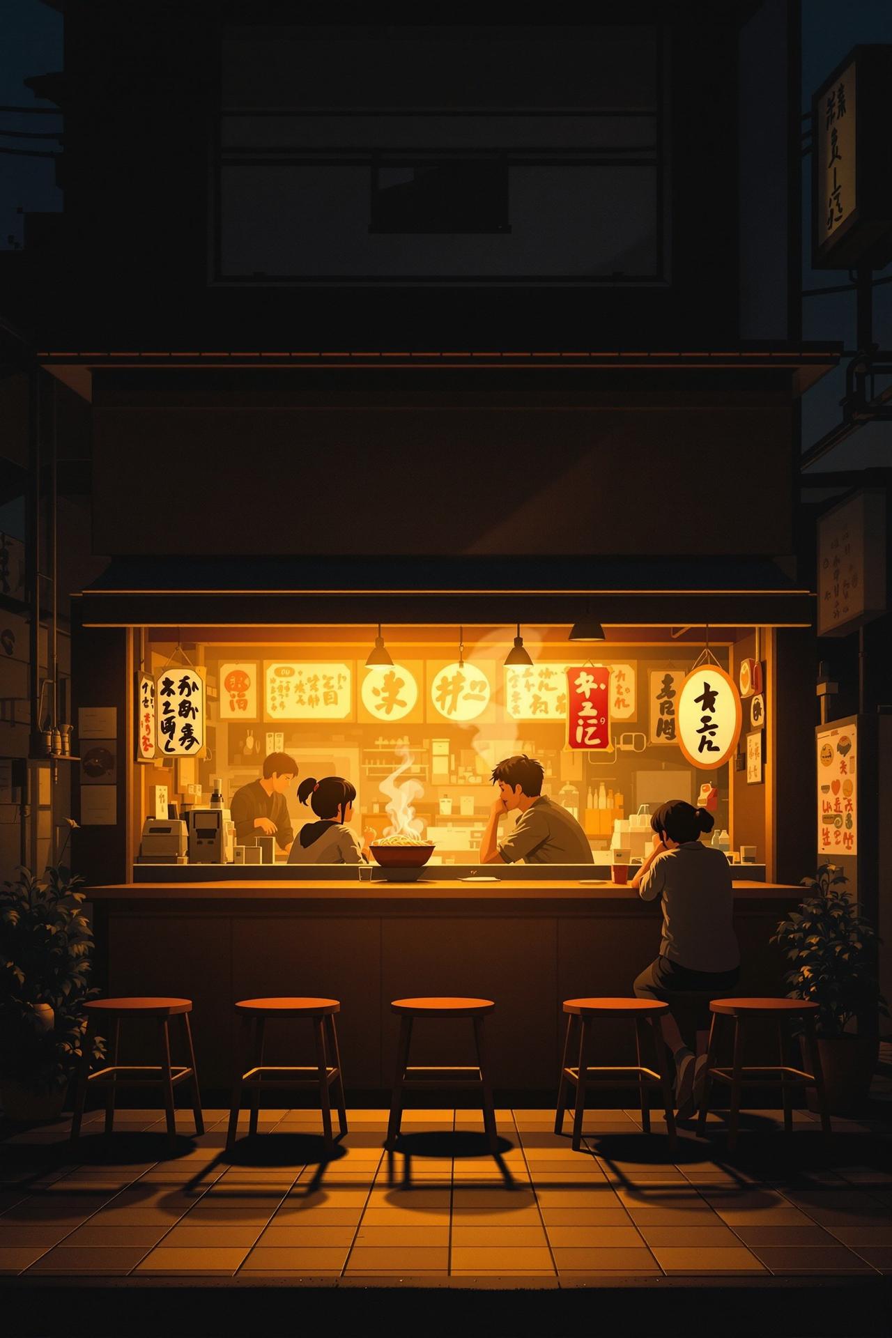 在线看片高分佳作电影《深夜食堂》高清海报，治愈系温情电影